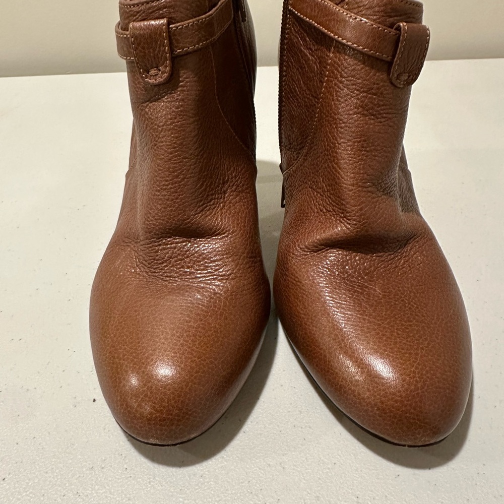 Brown Leather Ankle Boots - Picture 3 of 11